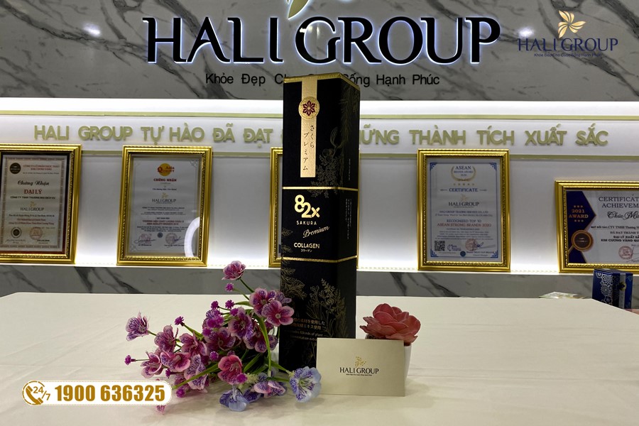 Nước Uống 82x Sakura Collagen Nhật Bản làm da sáng đẹp mịn màng